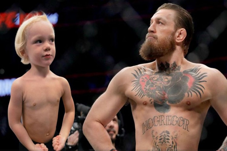 Conor McGregor fue criticado por sugerir a su hijo que golpee en el rostro a otros niños