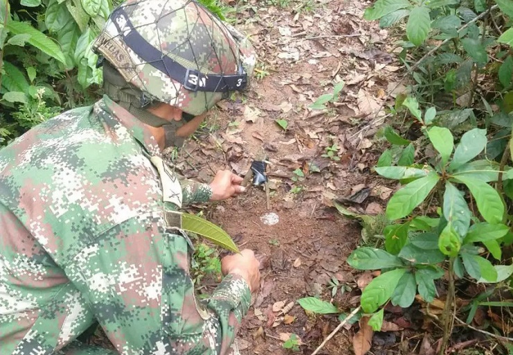Ejército colombiano destruyó cerca de 80 elementos explosivos del ELN en frontera con Venezuela
