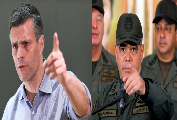 Leopoldo López a Padrino López: “Venezuela entera tiene claro quién dirige de manera indigna la Fanb”