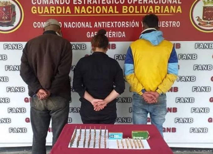 Trujillo y Mérida: Tres personas fueron arrestadas por tráfico de municiones