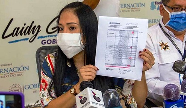 Laidy Gómez denuncia desvío de 50.000 $ de la Corporación de Salud de Táchira