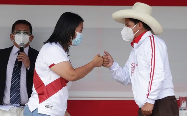 Pedro Castillo y Keiko Fujimori en empate técnico, según encuesta de IEP