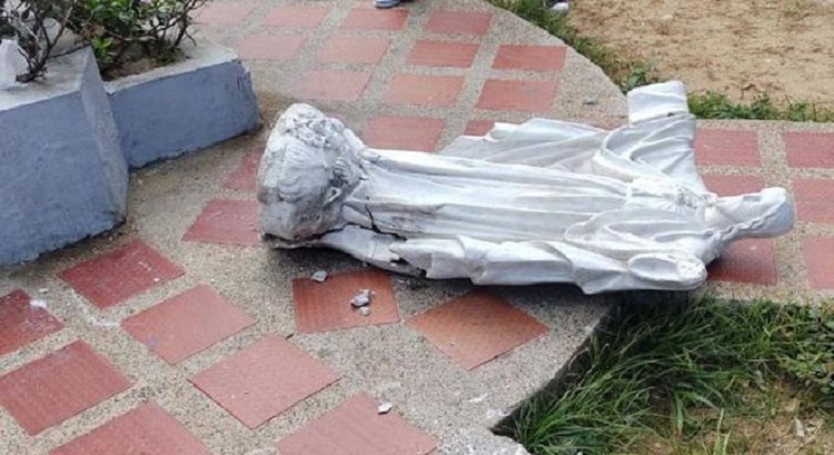 Niña venezolana murió al caerle encima una estatua del Sagrado Corazón de Jesús