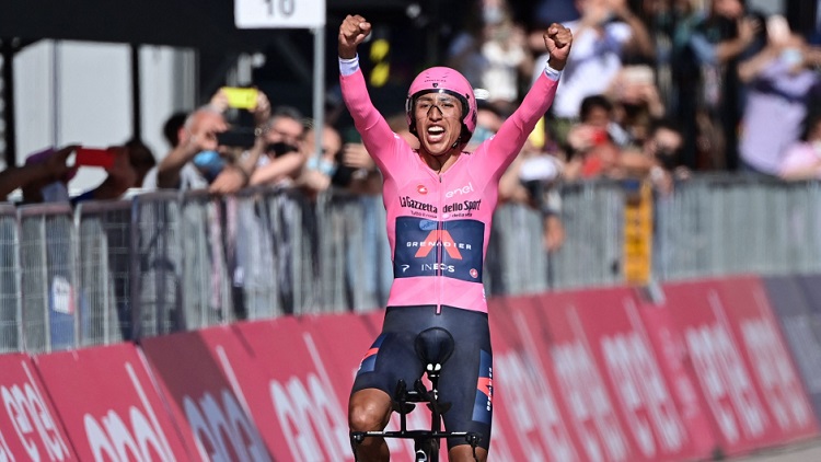 Ciclista colombiano Egan Bernal gana el Giro de Italia