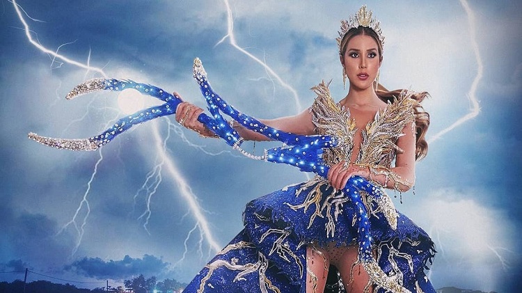 Traje típico de Venezuela para el Miss Universo está inspirado en el Relámpago del Catatumbo