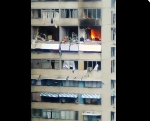 Explota bombona de gas en apartamento de Ocumare del Tuy