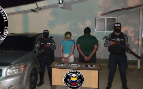Detenida pareja con dos panelas de marihuana en Mirimire