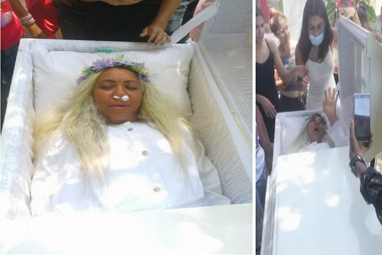 Una mujer simula su muerte para saber cómo sería su funeral