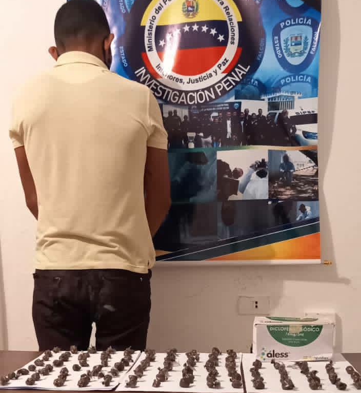 Atrapan a «el sapo» con 104 envoltorios de marihuana en Bobare