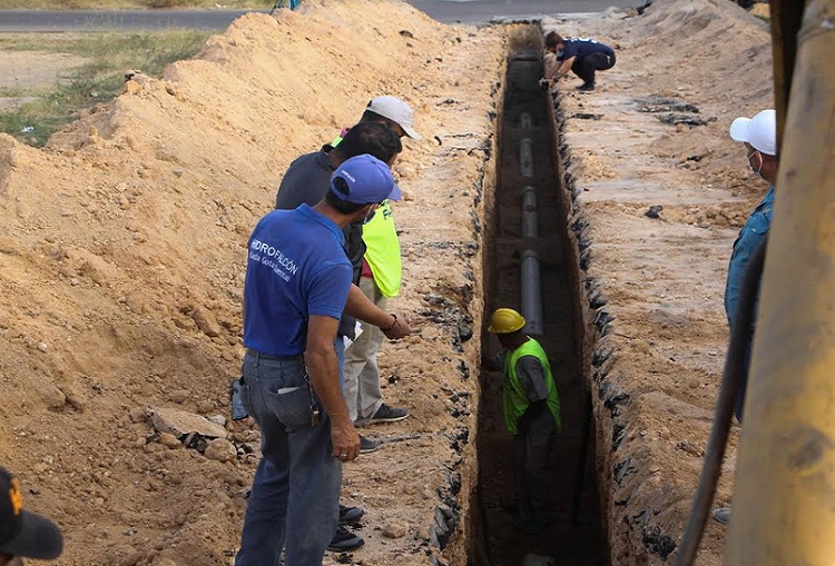 En Paraguaná: Avanzan trabajos en  red de aguas servidas  de la Candelaria