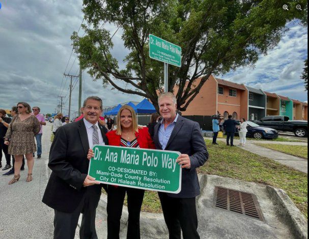 Nombran calle Dra. Ana María Polo en honor a la famosa abogada