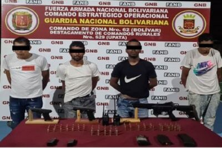 Desmantelan banda «El Ciego» con arma de guerra en Bolívar