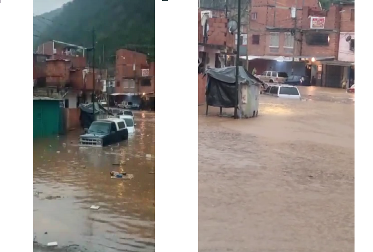 Colapsó Caracas y Miranda por fuertes lluvias y se esperan más precipitaciones este viernes