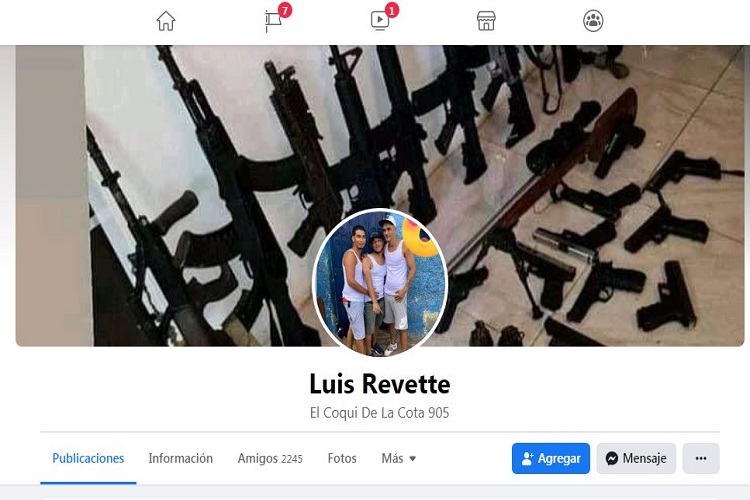 Los Mensajes de Facebook de  Luis Revette “Koki” de la Cota 905