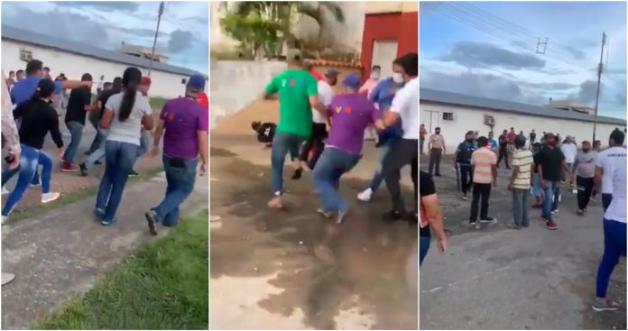 Video: Fuertes enfrentamientos entre seguidores psuvistas en Barinas