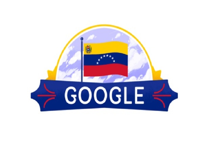 Google realizó un «doodle» con motivo a los 210 años de la Independencia de Venezuela