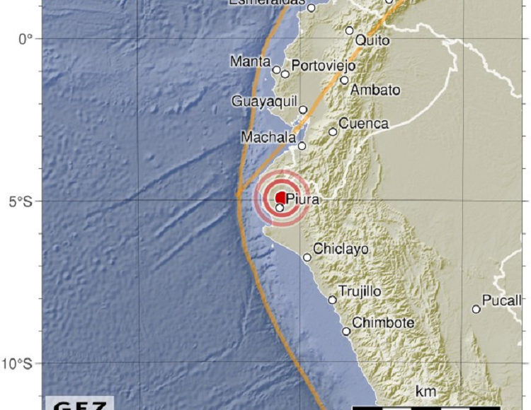 Fuerte sismo de magnitud 6.1 en Perú sacudió también Ecuador