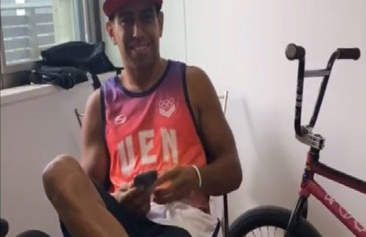 Venezolano recuperó su bicicleta tras hurto en Villa Olímpica de Tokio 2020
