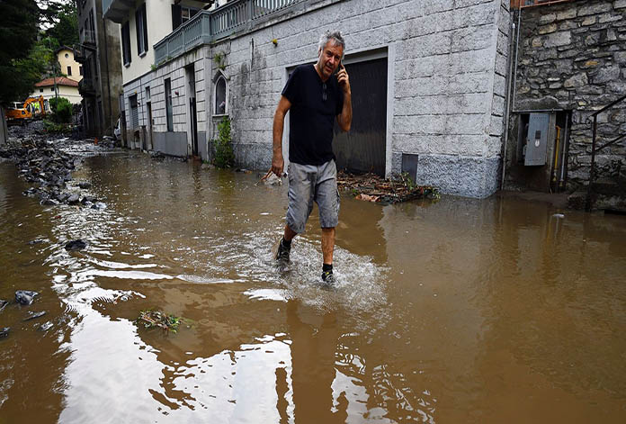 Italia arrasada por inundaciones debido a las fuertes lluvias
