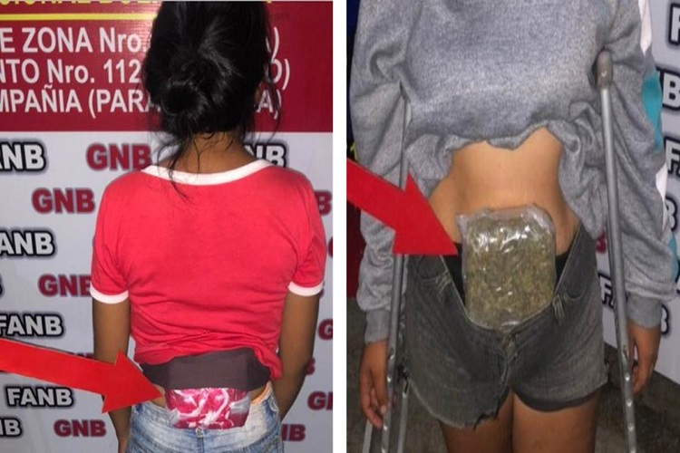 Un par de mujeres cargaba droga adherida a su cuerpo en Paraguaipoa