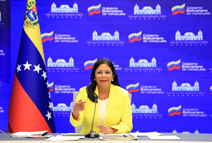 Delcy Rodríguez: Las medidas coercitivas impuestas por EEUU buscan colapsar la economía venezolana