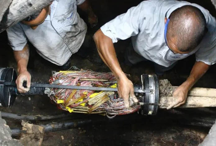 Cantv realizó reparaciones en cable de alta capacidad en Caracas
