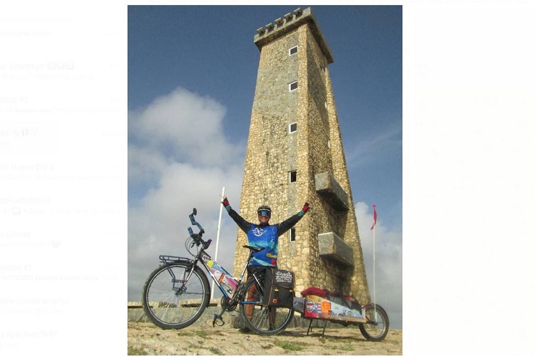 José Zambrano, el cicloturista larense «conquistó» al Cabo San Román