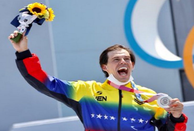 Daniel Dhers conquistó la tercera medalla de plata para Venezuela