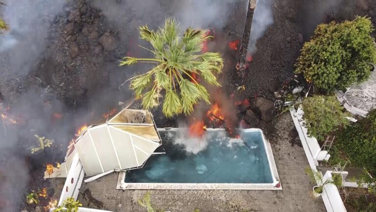 Lava y temblores causan preocupación en la isla española de La Palma