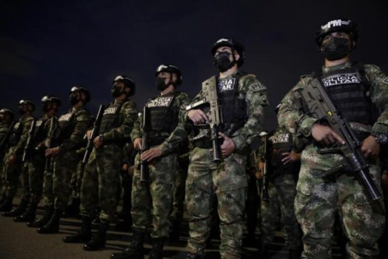 Despliegan más de 350 policías militares para reforzar la seguridad de Bogotá