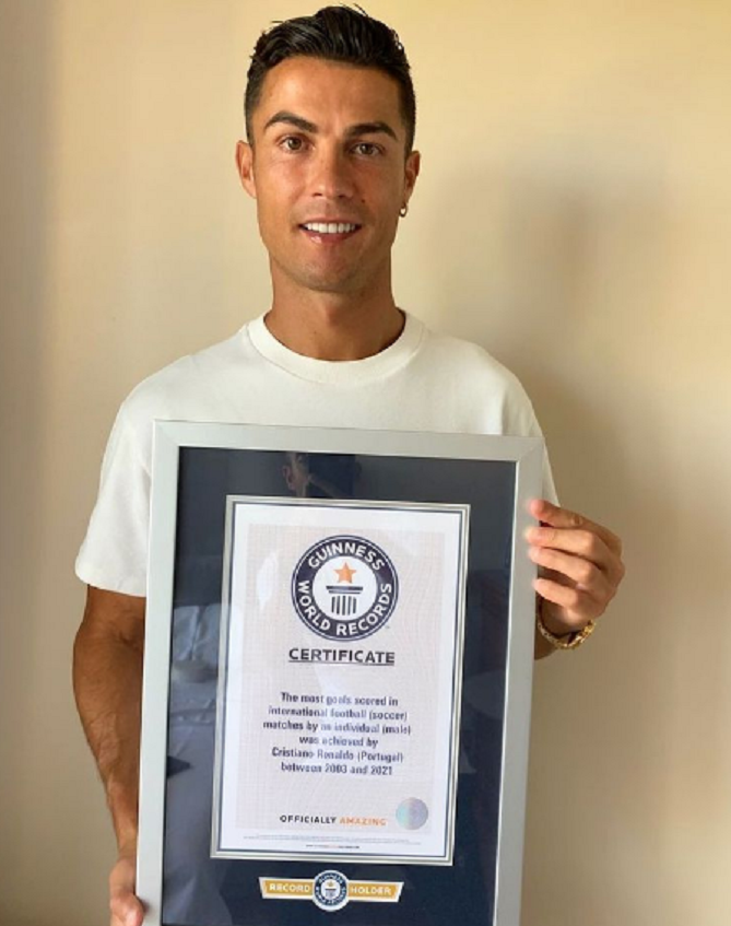 Cristiano Ronaldo entra a los Récord Guinness