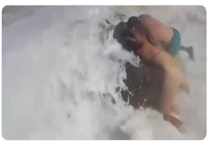 Entrenador fitness intentó salvar a compañera que saltó al mar desde un acantilado y ambos murieron