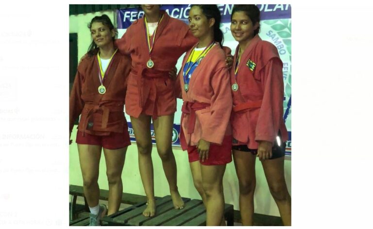 Yspmed Caguado dos medallas de oro en el Campeonato Nacional Juvenil de Sambo en Aragua