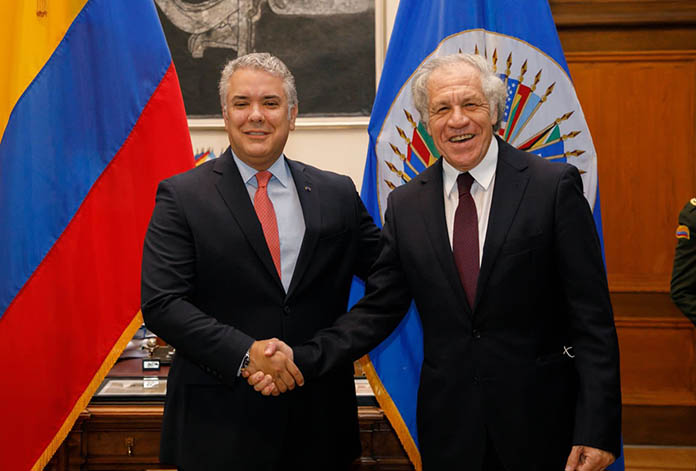 Reunión entre Duque y Almagro:  «Nuestra preocupación es que Venezuela retome realmente su democracia»