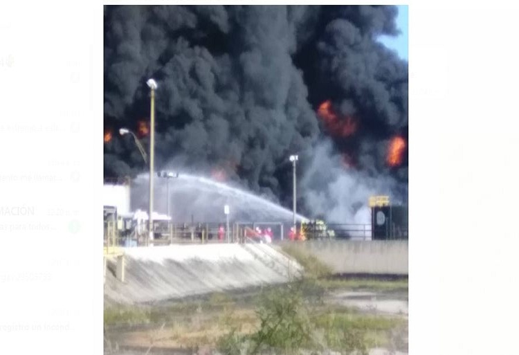 Reportan incendio en la refinería El Palito
