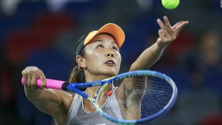 ONU pide pruebas sobre paradero y salud de la tenista china Peng Shuai