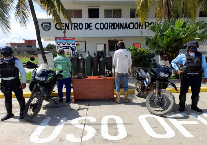 Dos aprehendidos por robo de material estratégico en Boca de Aroa