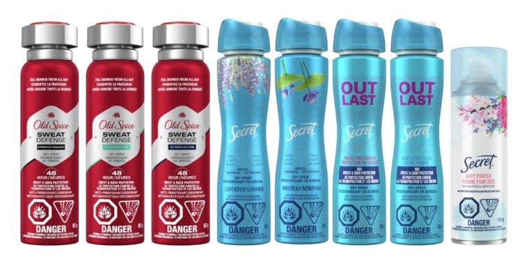 Procter & Gamble retira desodorantes Old Spice y Secret por presencia de carcinógeno