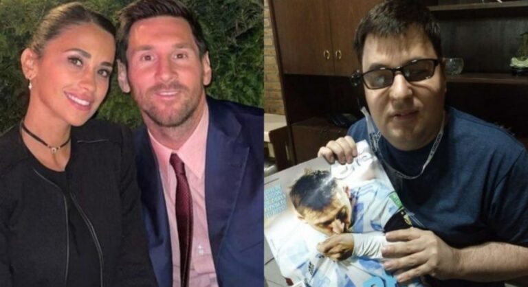 Gesto de bondad de Messi y su esposa cambian la vida de un joven invidente