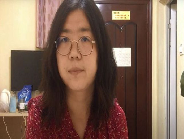 Periodista china encarcelada por su cobertura de la COVID-19 está cerca de morir, según su familia