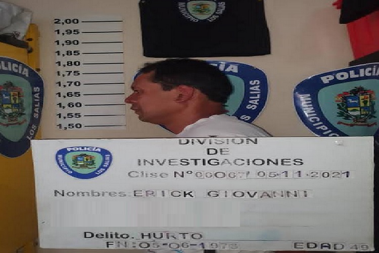 Polisalias arrestó a hombre hurtando en comercios de la Panamericana