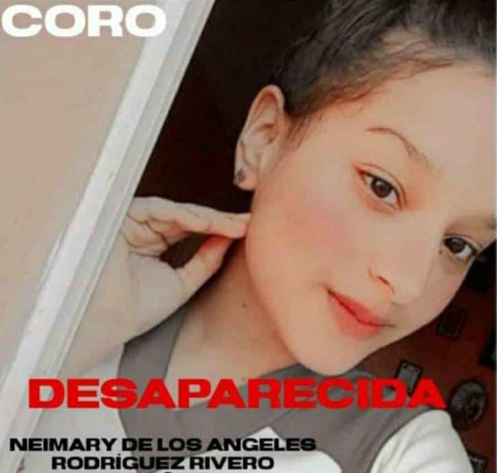 Una adolescente de Coro fue reportada como desaparecida