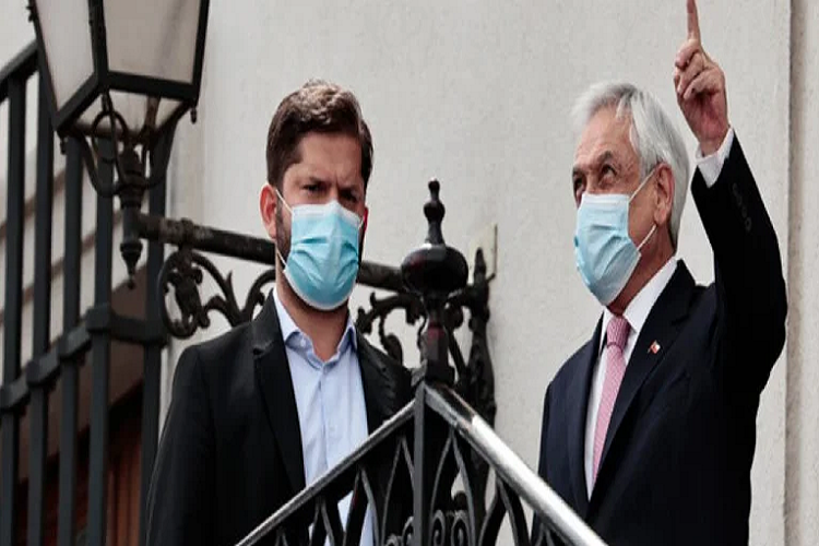 Piñera recibió a Boric en el Palacio de La Moneda para coordinar la transición en Chile