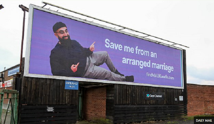 Millonario musulmán publica afiches para buscar una pareja