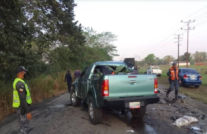 Cinco fallecidos en accidente de tránsito en Barinas