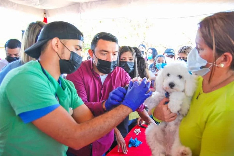 Alcalde Henry Hernández realizó jornada veterinaria en los bloques de la Cruz Verde
