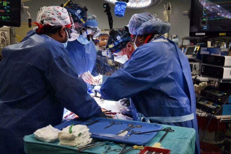 Médicos estadounidenses implantan por primera vez un corazón de cerdo a un humano