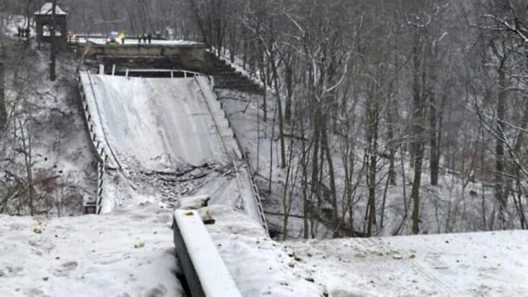 El colapso de un puente deja varios heridos en Pittsburgh