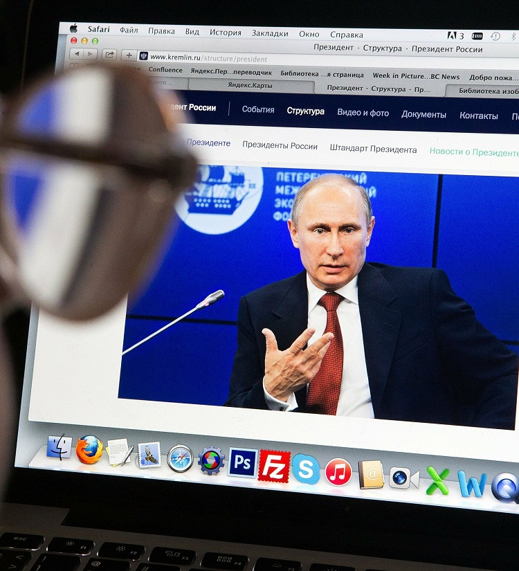 La página web del presidente ruso está fuera de servicio