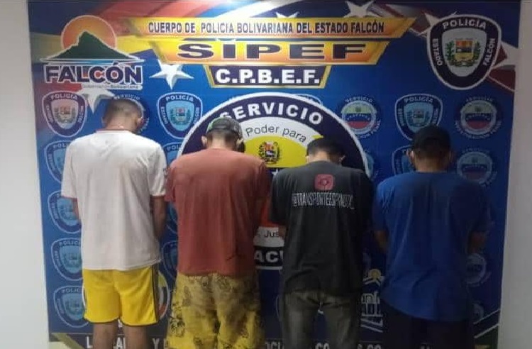 Cuatro detenidos por hurto de material de construcción perteneciente a la Gobernación de Falcón